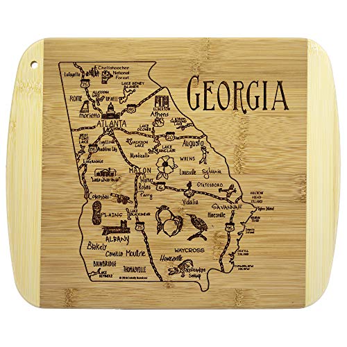 Totally Bamboo A Slice of Life Georgia Bamboo Serving and Cutting Board