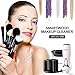SMARTWOOD Makeup Brush Cleaner and Dryer, Completely Cleans and Dries Makeup Brushes in Seconds with 8 Rubber Holders, Suit for All Size Makeup Brushes