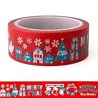 Frog Fun - Creative Home Kitchen Supplies Hot.Sale | Christmas Washi Tape Christmas Deer Pattern Wrap Blue Red Colored Washi Tape