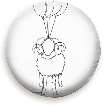Amazon Com Smartgood One Single Line Drawing Sheep Fly Animals Wildlife Adha Holidays Spare Wheel Tire Cover Waterproof Dust Proof Universal For Jeep Trailer Rv Suv And Many Vehicle 14 15 16 17 Sports