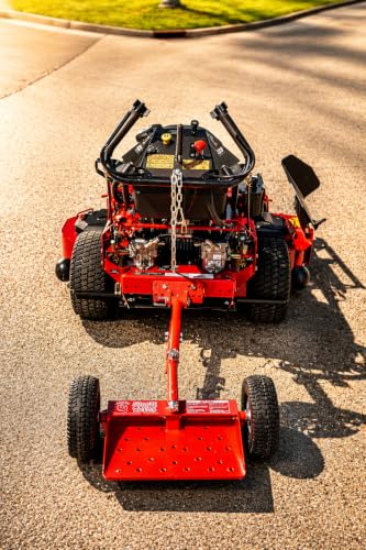 Jungle Jim's Jungle Wheels Lawn Mower Sulky – Red Edition – Stand-On photo 12