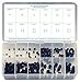 Alloy Steel Set Screw Assortment with Internal Hex Drive and Cup Point (200 Pieces), Plain Finish, Inch, With Case