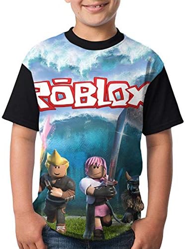Super R-Roblox Boys Girls Short eeve T-Shirt Crew-Neck Casual T Shirt T