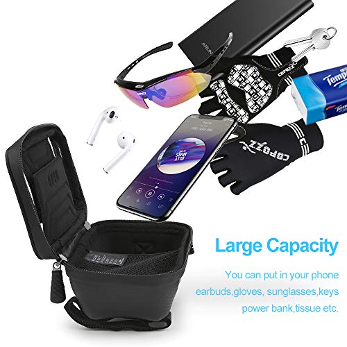 image for COPOZZ Sport Bicycle Bike Handlebar Bag, Waterproof Bike Front Frame T