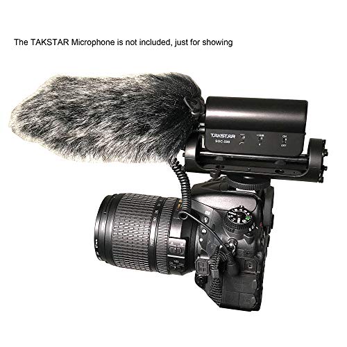 Bestshoot Microphone Muff, Furry Wind Screen Protective Dead Cat for Camera Shotgun Takstar SGC-598, Audio Tech ATR875R AT897, Neewer NW-81, Rode NTG, Boya BY-1000 - Thumbnail 2