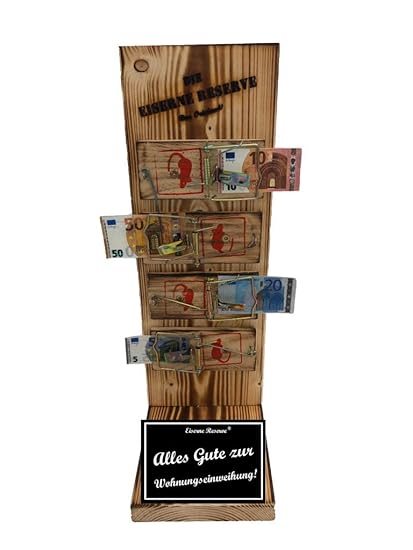 Alles Gute zur Wohnungseinweihung - Die Eiserne Reserve ® Mausefalle Geldgeschenk - Die lustige witzige Geschenkidee - Geld v