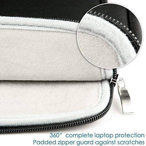 CCPK 13 inch Laptop Sleeve 13" Cover Case Bag Compatible for Apple New MacBook Air 2018 Mac Pro 2018 2017 2016 13.3-inch with Touch Bar Dell Latitude 7390 Hp Envy x360 Waterproof PU Leather Black