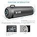 Portable Radio Boombox Blue Tooth Speaker with Flashlight and USB/TF/FM Radio,Wireless Stereo Pairing,Waterproof Rechargeable Durable Design Suitable for Home, Travel and Outdoors (Black)thumb 1