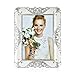 8x10 Picture Frame | College Photo Frame | Wedding Picture Frame Made of EPOXY and Silver Plated Metal | Inlay Rhinestones Photo Frame Blocks Display 8x10 Inch Picture for Family Love Baby