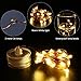 leorx 6 Pack Waterproof Fairy String Light with 20 Micro LED 2M Candle Copper Wire Light,Warm White