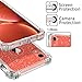 LONTECT Compatible iPhone Xr Case Glitter Crystal Clear Sparkle Bling Heavy Duty Hybrid Sturdy Armor High Impact Shockproof Protective Cover Case for Apple iPhone Xr 6.1 2018, Clear/Silver Glitter