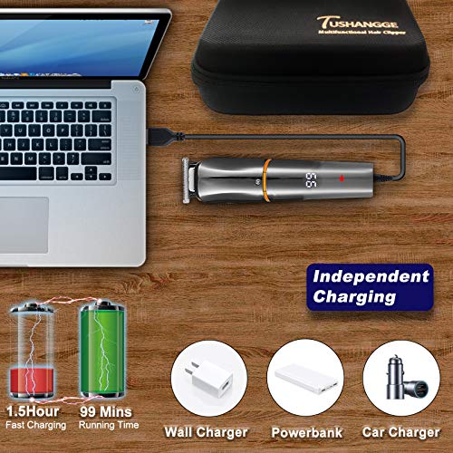 Beard Trimmer for Men Electric Razor Waterproof Professional Hair Clippers 6 in 1 Cordless Grooming Kit USB Rechargeable… - Image 3