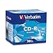 Verbatim CD-R 700MB 80 Minute 52x Recordable Disc - 20 Pack Slim Case - 94936, Silver