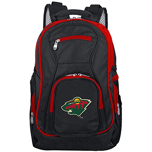 NHL Minnesota Wild Colored Trim Premium Laptop Backpack - Thumbnail 4