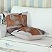 CaliTime Canvas Throw Pillow Cover Shell for Couch Sofa Home Decoration Animals Theme Wild Fox Sleeping 18 X 18 Inches