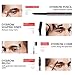 Eyebrow Kit Eyeshadow Brush Blush Brush Stencil Scissors Tweezers Makeup Brush Set for Men Women and Maiden(Dark Brown Eyebrow Pencil)