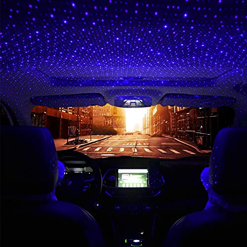 Car Star Light USB, Romantic Auto Roof Star Lights, Adjustable Angle and Star Density with No Need to Install Car Roof Lights Romantic USB Lights