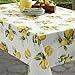 Benson Mills 183467 Spring Summer Limoncello Indoor Outdoor Spillproof Tablecloth, 60-by-104 Oblong Rectangular