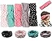 Mookiraer Baby Girls Headbands with Bows Handmade Hair Accessories Stretchy Hairbands for Newborn Infant Toddler Baby Essentials (ZY005)