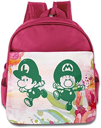 MYKKI Little Mario And Luigi Mario Children Personalize Backpack Pink