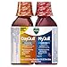 Vicks DayQuil and NyQuil Cherry Cold and Flu Relief Cherry-Flavored Liquid Medicine, Cherry Flavored, Combo Pack, 2 x 12 FL OZ Bottles