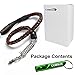 COMSUN Leather Dog Leash Braided Pet Training Leather Lead Belt 4.3ft Long 0.8 Inch Wide for Medium Large Dogs Up to 220lbs with Buffer Spring Black