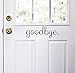 Wall Pops DWPK2013 Hello goodbye Door Decal Black