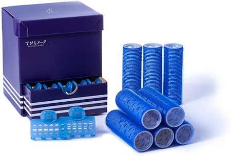 Amazon すがもメーク ふんわりボリュームヘアカーラー ボブ用 えがお写真館 巣鴨 カーラー 長い 使いやすい 新大人 太い 上野潤子 すがもメーク 手巻きカーラー 通販