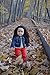 Jeans Doll Outfit for 18 inch Dolls - Denim Jacket with Striped Tee, Red Pants and Hat Fits 18 Inch Dolls - American Girl Doll Clothes