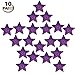 YPS Disposable Adhesive Pasties Sexy Nipple Cover Breast Petals Bra Multi Colors (10 Pairs Star Glitter-Purple)