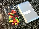 UNIQUEPACKING 500 Pcs 4x6 Inches (O) Clear Flat Cello Cellophane Bags Good for Bakery, Party Wedding Favors