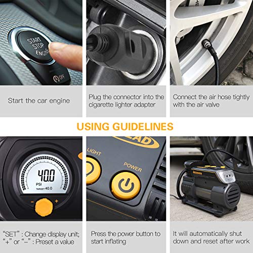 5 Tire+Inflator+AUTLEAD+Portable+Compressor