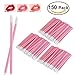 NUOLUX Lipstick Applicators,150pcs Disposable Lip Gloss Lipstick Wands (Pink)
