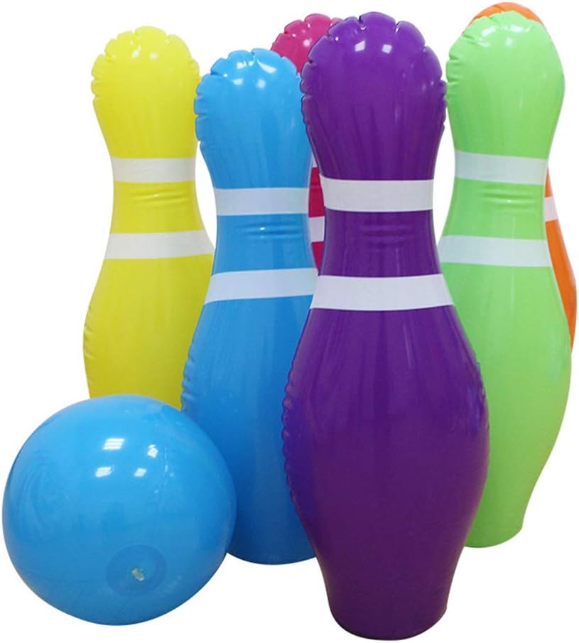 Lowral 7 Pcs Set,Giant Inflatable Bowling Balls for Kids, Outdoor