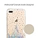 Unov Case Compatible with iPhone 8 Plus iPhone 7 Plus Case Clear with Design Embossed Pattern TPU Soft Bumper Shock Absorption Slim Protective Case 5.5 Inch (Watercolor Castle)