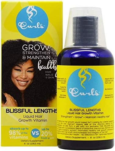 Curls Blissful Lengths Liquid Hair Growth Vitamin 8oz (Hair, Nails & Skin)
