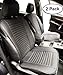 Big Ant Car Seat Cushion, Full Size 2 PCS Breathable Universal Four Seasons Interior Front or Back Seat Covers for Auto Supplies Office Chair with PU Leather(Black)