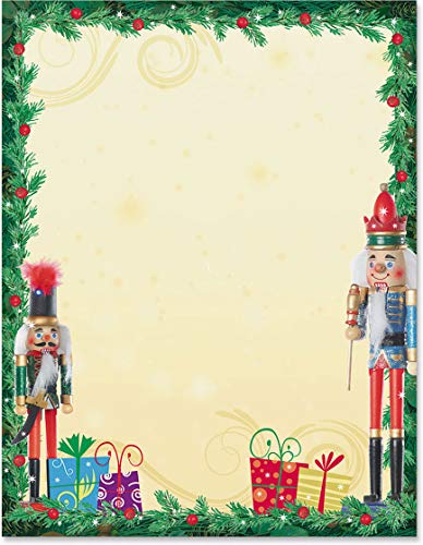 Holiday Stationery, Nutcracker Soiree 8 1/2 x 11 Printable Paper, 25-Pack