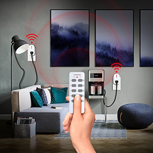 Wireless Remote Control Outlet, Kasonic Smart Home Remote Control Multi Purpose Combo Set [3 Electrical Outlets + 1 Remote] Perfect for Household Appliances and Devices; ETL-Listed - Thumbnail 6