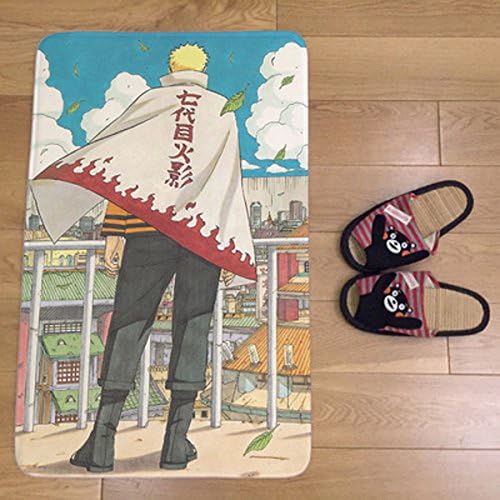 Cartoon Anime Naruto Rug Soft and Absorbent Bath Carpet Welcome Entrance Door Mats for Living room bedroom den (4060cm/15.7"23.6", G)