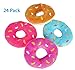 Bottles N Bags Bulk 24 Plush Donuts, Donut Party Supplies Decorations 5