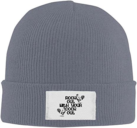 Cock Fight Funny Mens Womens Thick Winter Skull Cap Beanie Hat