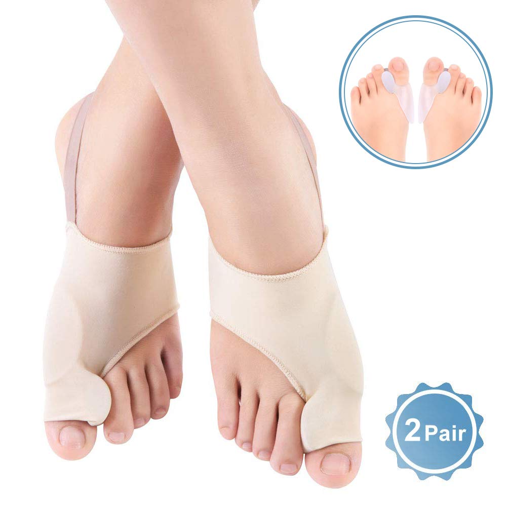 FERCAISH Hallux Valgus Band Korrektor - Zehenspreizer & Trainingsband (2 Stück)
