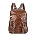 Leather Backpack for Women SNUG STAR Vintage School Bag Students Book Bag Satchel Purse(Brown)