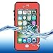 ImpactStrong for iPhone 7/8 Waterproof Case [Fingerprint ID Compatible] Slim Full Body Protection - Red