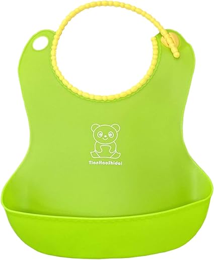 Amazon Co Jp お食事エプロン スタイ よだれかけ スタイ スーパービブ 袖なし 保育園 女の子 男の子 防水 食事 エプロン スタイ シリコンスタイ よだれかけ スタイ ビブ よだれカバー かわいい グリーン ベビー マタニティ