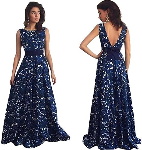 Simayixx Ball Gown Long Dress, Sexy Women Floral Long Formal Prom Party Ball Gown Evening Wedding Dress