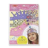 Melissa & Doug Simply Crafty Terrific Tiaras Jewelry-Making Kit (Makes 4 Tiaras, Great Gift for Girls and Boys - Best for 4, 5, 6, 7, 8 Year Olds and Up)