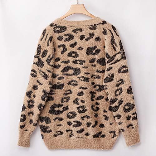 BTFBM Women Fashion Leopard Print Button Down Long Sleeve Soft Loose Knit Sweater Cardigan Coat Fall Winter Outwear 6 BTFBM Women Fashion Leopard Print Button Down Long Sleeve Soft Loose Knit Sweater Cardigan Coat Fall Winter Outwear