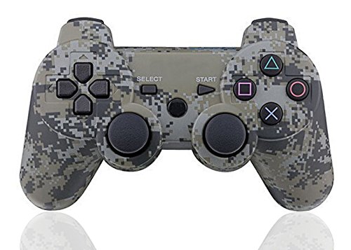 UPC 701256290695, XFUNY Wireless Bluetooth Six Axis Dualshock Game Controller for PlayStation 3 - Camouflage Gray